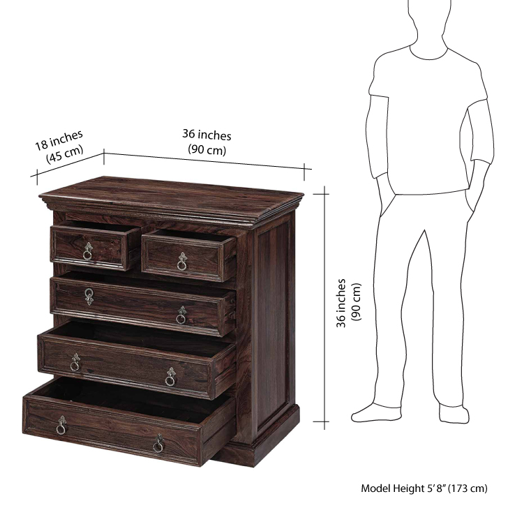 Holand Chest of Drawers Mahogany